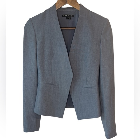 SOLD NEW Theory Lanai Edition 5 Open Front Blazer - Picture 3 of 8